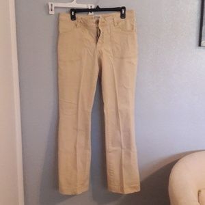 Khaki colored jeans